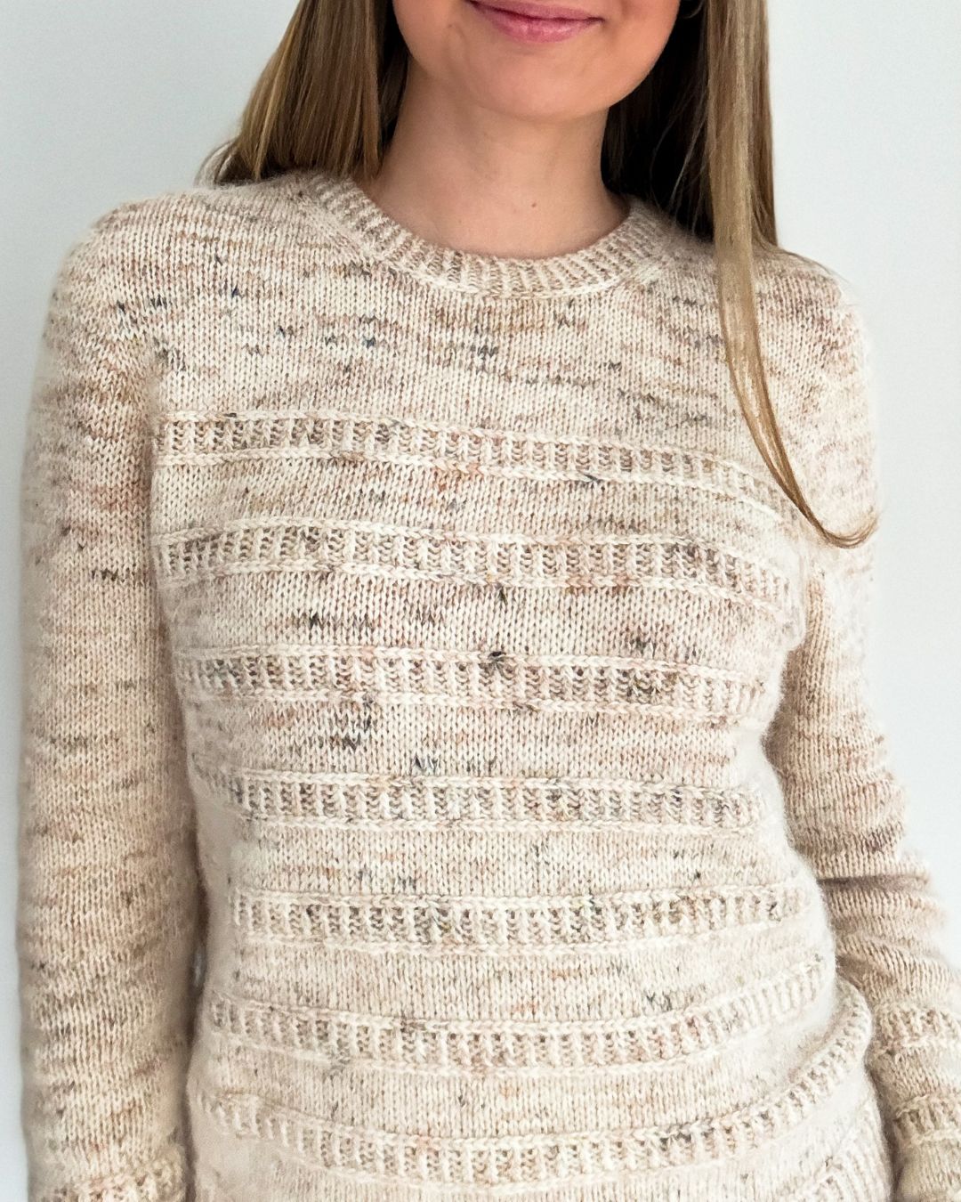Strukturstribe sweater