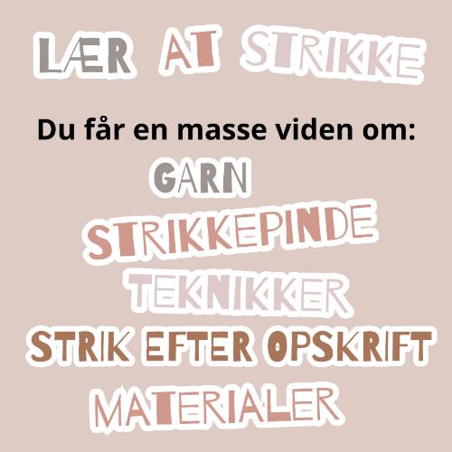 Billede af KURSUS - Lær at strikke